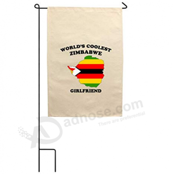 bandeira de quintal de poliéster zimbábue para jardim decorativo