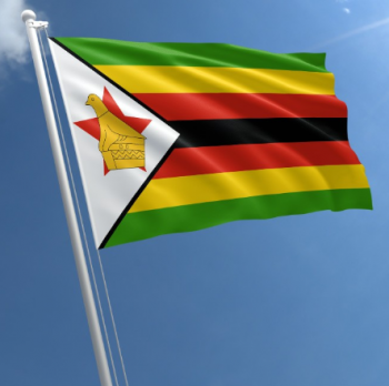 Fornecedor de bandeira nacional do zimbábue de tamanho padrão de venda quente