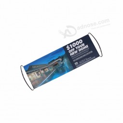 benutzerdefinierte hohe Qualität doppelseitig ziehen Hand Banner Werbung Flagge und Banner