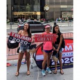 Alta calidad personalizada 24x70 cm impresión digital poliéster trump 2020 mano balanceo banner
