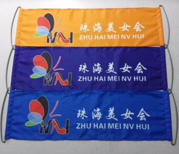 促销广告手滚动横幅手持可伸缩风扇横幅
