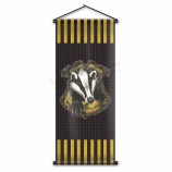 Custom printing poster vlag HP hogwarts huffelpuf crest muur vlag harri potter scroll banner voor halloween gift 45x110 cm
