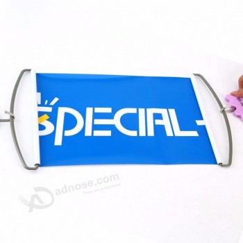 Wholesale custom 24*70cmPET roll fan productHand Held Scrolling Banner