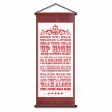 Bandera de desplazamiento personalizada al por mayor decoración de dormitorio interior bandera de pared colgante para regalo de fanático de fútbol LFC 45x110 cm