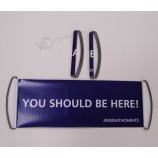 venta al por mayor personalizado de alta calidad de mano ventilador de desplazamiento banner