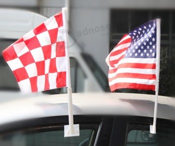 Promotionnel tout pays Logo Drapeau de voiture personnalisé