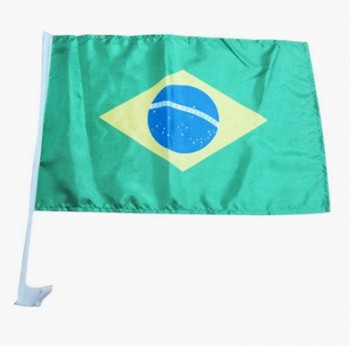 Bandera de coche de brasil de alta calidad banderas de coches nacionales personalizados