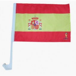 Publicité personnalisée Drapeaux de voiture fenêtre extérieure Espagne drapeau de voiture