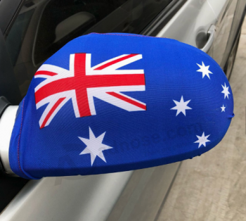 Décoration drapeau australie tissu extensible vue latérale voiture rétroviseur couverture