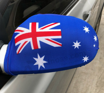Decoración australia bandera tela elástica vista lateral cubierta del espejo de coche