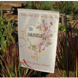 fabrieksprijs aangepaste lente bloemen tuin vlag