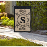 gepersonaliseerde jute tuin vlag decoratieve tuin vlag