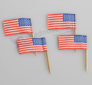 Cake Topper Bunting USA Mini Zahnstocher Flagge