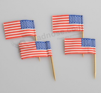 Cake topper bunting usa mini drapeau cure-dent