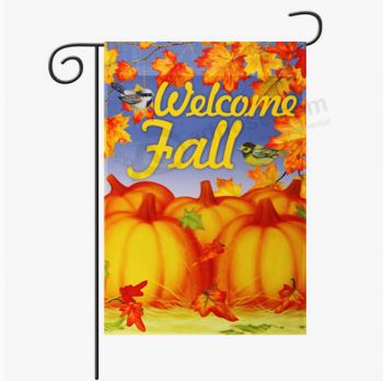 Mini Fall Flowers Autumn Garden Flag Custom