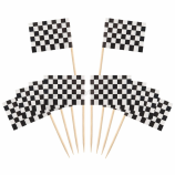 cocktailparty picks levert 65 mm houten vlag tandenstokers
