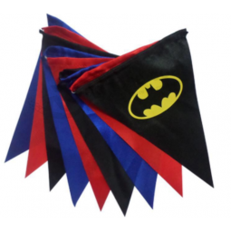 Pas cher chaîne rectangle drapeau triangle forme bannière drapeaux