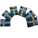benutzerdefinierte Logo Bunting Land Rechteck Bunting Flagge
