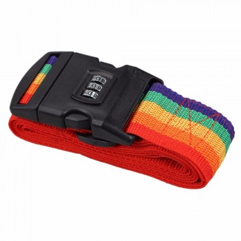 Sangles de valise de voyage Ceinture de sac à dos de bagages avec serrure codée