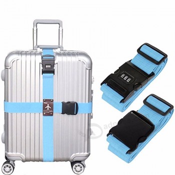 Ceinture d’emballage de sangle de voyage transversale amovible pour sac de valise