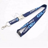 Woven Lanyard with laser logo on detachable clip