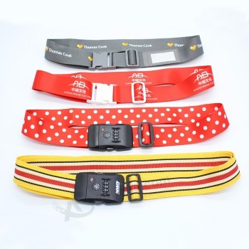 Luggage parts custom luggage straps with lock