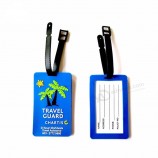 kundenspezifische beschreibbare gummi reise kunststoff kleiderbügel pvc kunststoff gepäckanhänger logo drucken drucken reise leer benutzerdefinierte gepäckanhänger