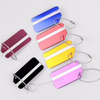 Aluminium Métal Accessoires de voyage Bagages Bagages Valise Sac à dos Sacs à dos Étiquettes d’adresse Nom Porte-étiquette pour femmes Hommes