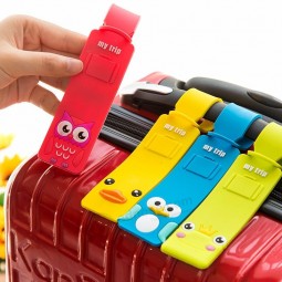 cartoon siliconen reisbagagetags bagage koffer Taslabels naam adres mode schattig Tas accessoires Nieuwe mooie ID-houder