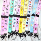lindo oso de dibujos animados Cordones de correa para el cuello de gato para llaves Tarjeta de identificación al por mayor