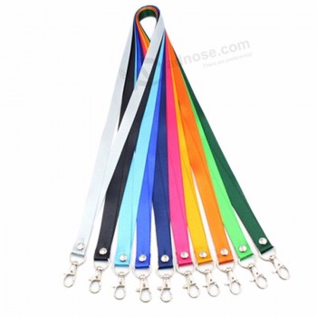 corda de suspensão colorida pura personalizada para USB ou cartão de identificação