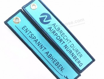 Kunden kurze Lanyard gewebte Schlüsselanhänger für Tasche