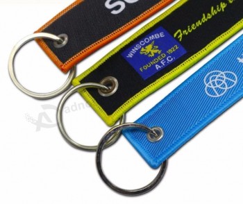 porta-chaves tecido logotipo personalizado para puxar zíper