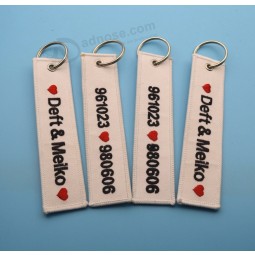 portachiavi embriodery personalizzato volo di fabbrica in Cina
