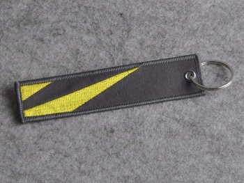 Porte-clés brodé personnalisé de vol d’aéroport