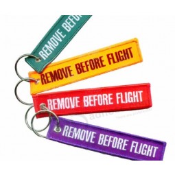 Promotional Customized Woven Fabric Key Tag
