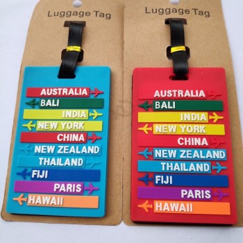 Creative Baggage Boarding Tags with ID Addres Holder Portable Label