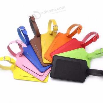 Étiquette de valise en cuir PU de haute qualité pour pendentif de sac