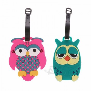 Cartoon hibou Bagages de voyage Étiquettes Bagages Valise Sac Étiquettes Nom Adresse Titulaire Identifiant