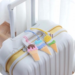 Luggage Tag Cover Creative ice cream Silica Gel Suitcase lable
