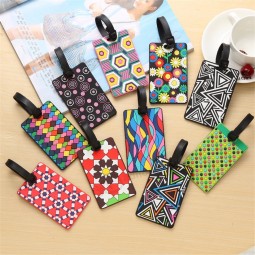 Color Pattern Luggage Tags design ID Tag Luggage Label Address Holder Identifier Label
