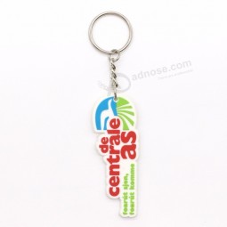 promozione logo in gomma PVC portachiavi portachiavi logo personalizzato