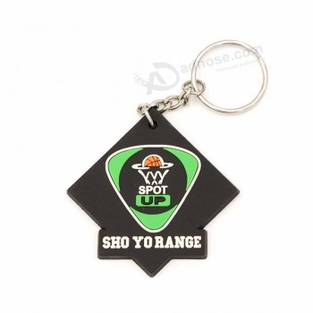 kundenspezifische weiche 2d / 3d / Druckkarikaturzahl PVC keychain