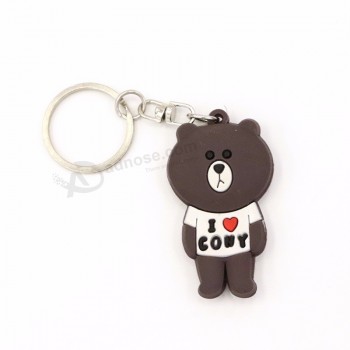 Personnage de dessin animé personnalisé Mignon poupée Pvc porte-clés