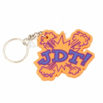 Porte-clés en PVC souple 3D personnalisé de haute qualité, porte-clés en silicone