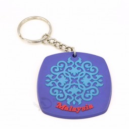 Vente en gros personnalisé émail doux pvc emoji porte-clés