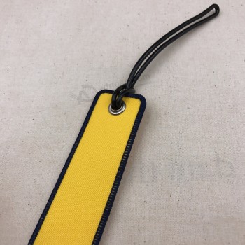 mini portachiavi con ricamo portatile micro leggero logo personalizzato
