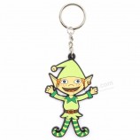 El último diseño de pvckeychain suave en forma personalizada