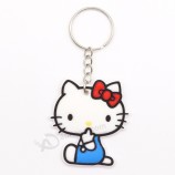 último diseño personalizado de moda suave llavero de Pvc