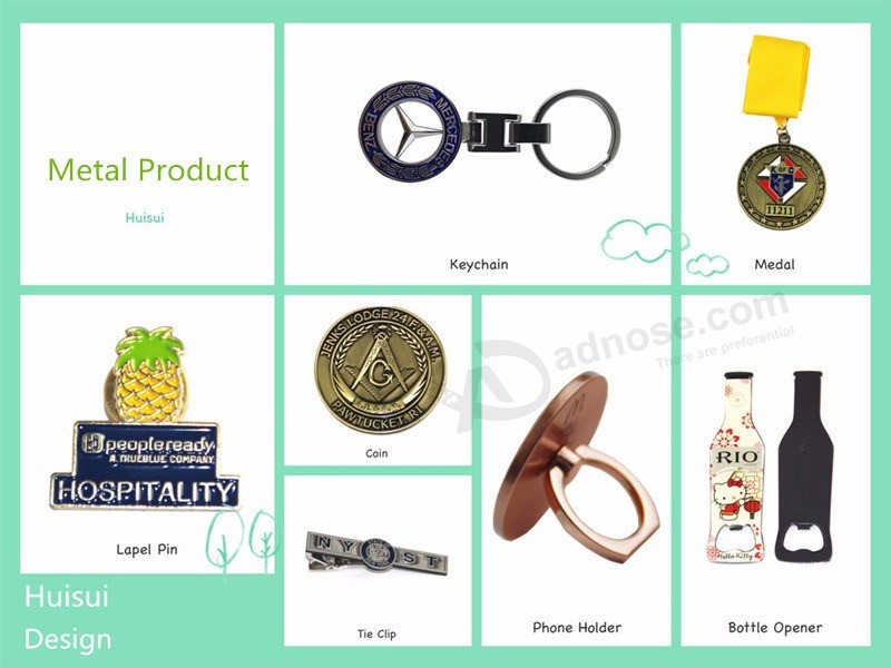 Wholesale Custom Cheap Enamel Gift Gold Keychain for Sale